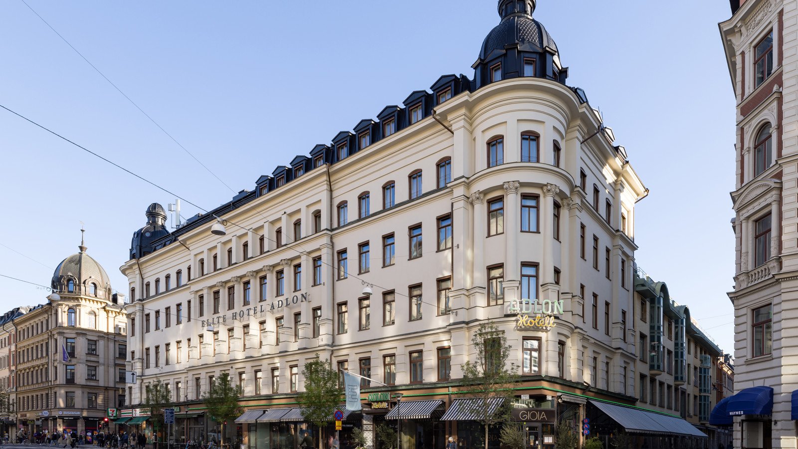 Fasaden på Elite Hotel Adlon, Stockholm