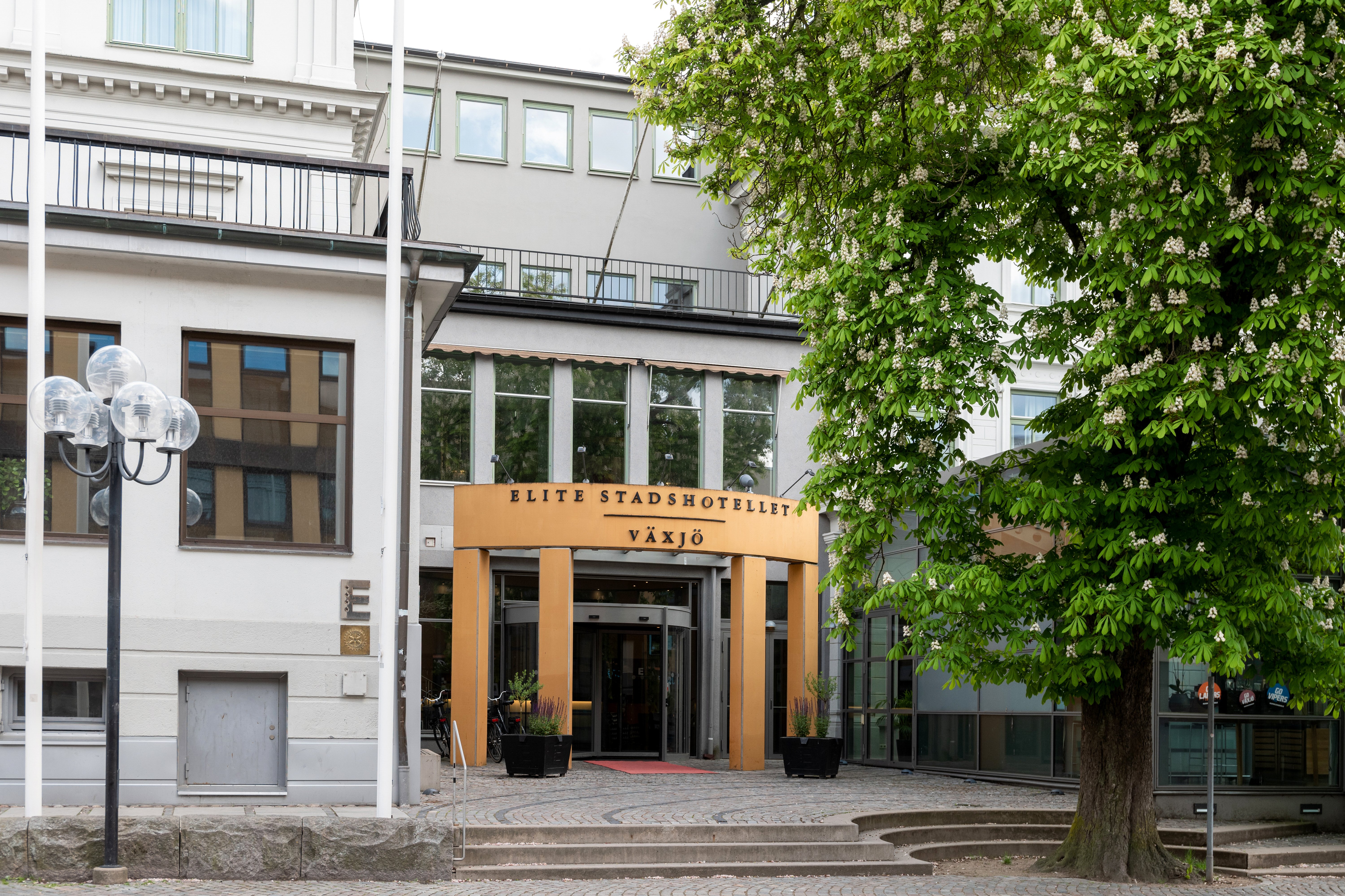 Fasaden på Elite Stadshotellet i Växjö