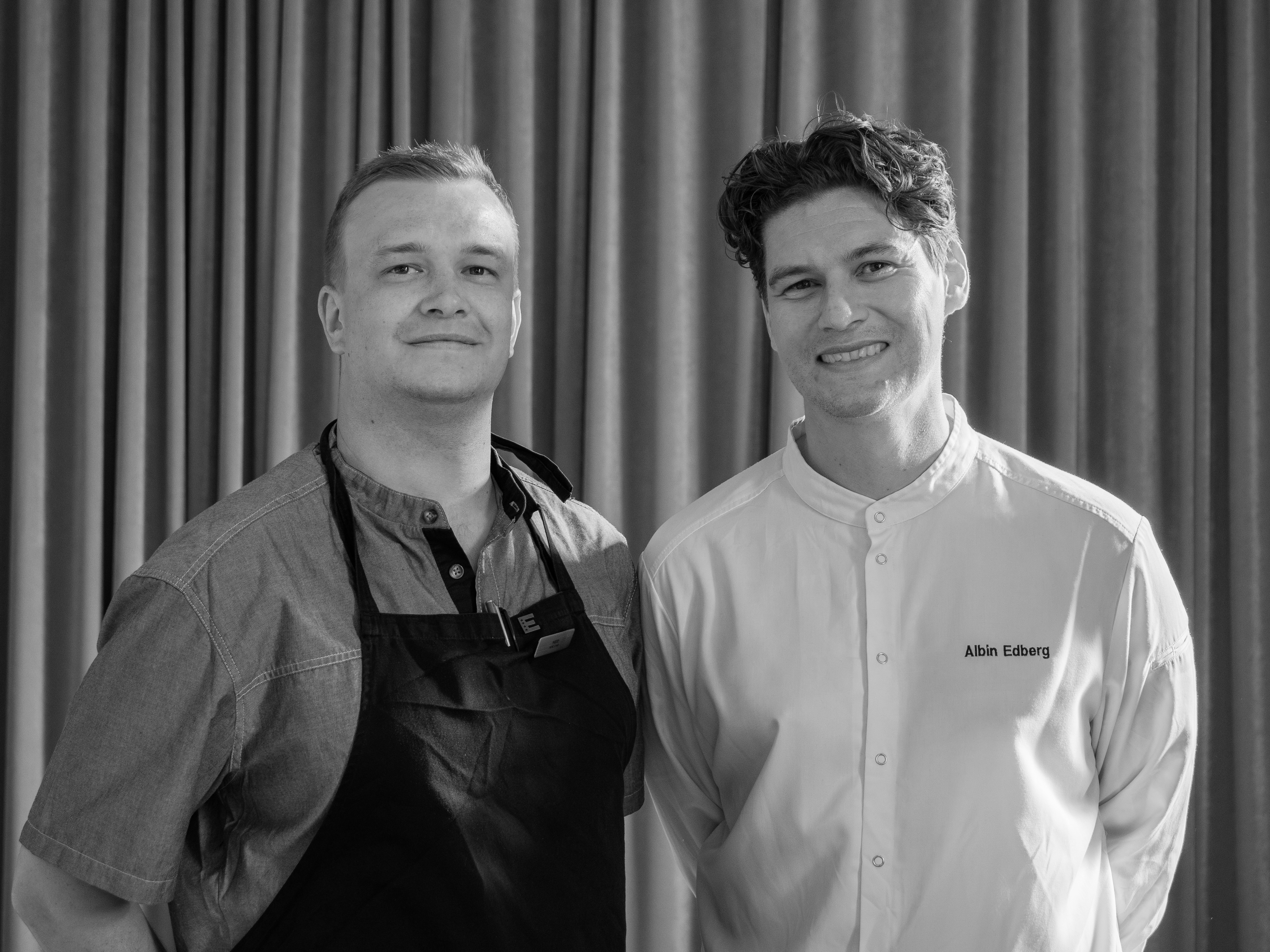 Nisse Svensson & Albin Edberg  i ett restaurangkök