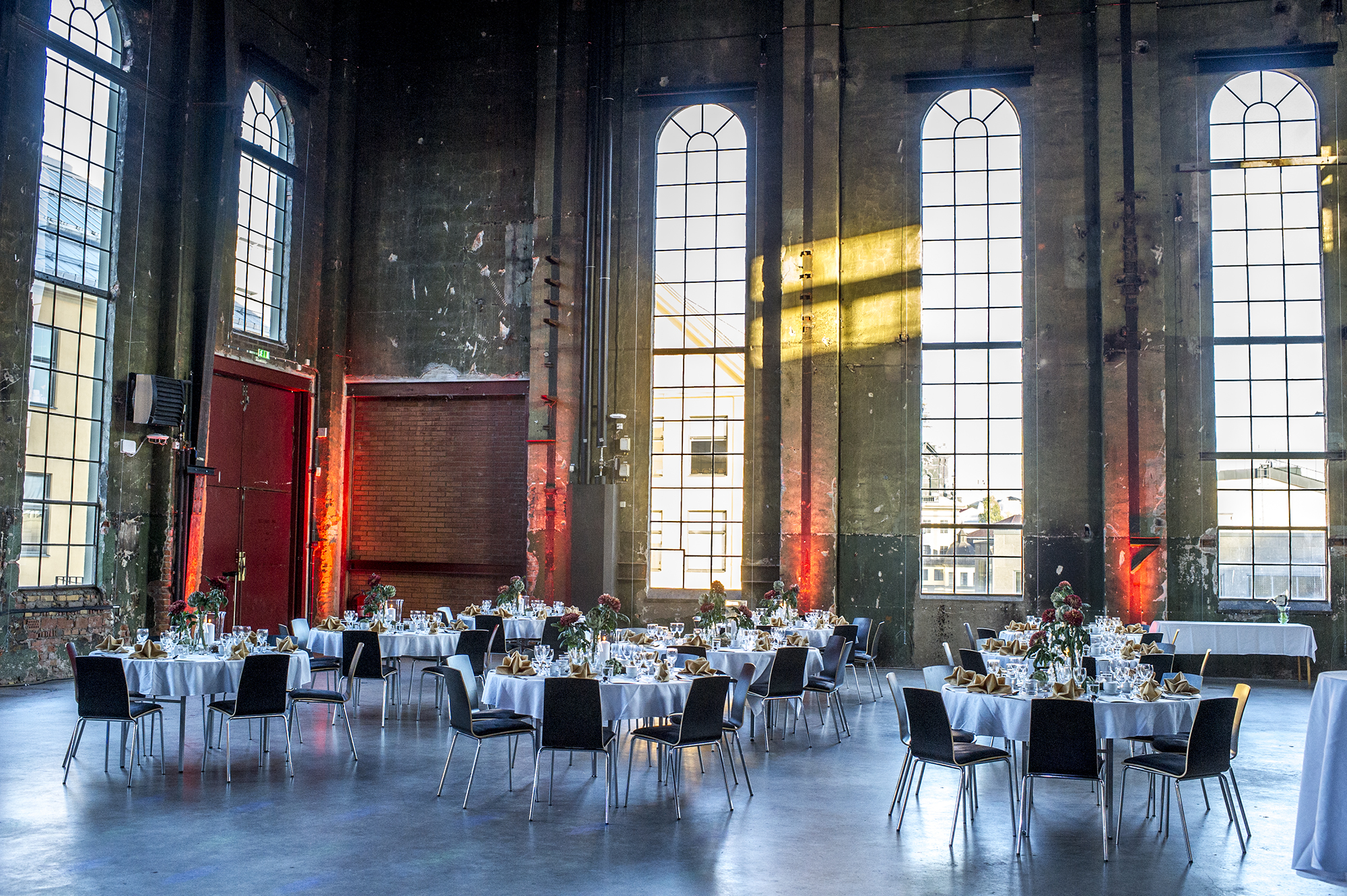Konferenssalen Värmekyrkan i Norrköping dekorerad