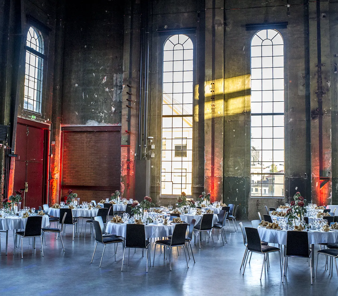 Konferenssalen Värmekyrkan i Norrköping dekorerad