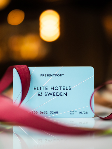 A gift card for Elite Hotels