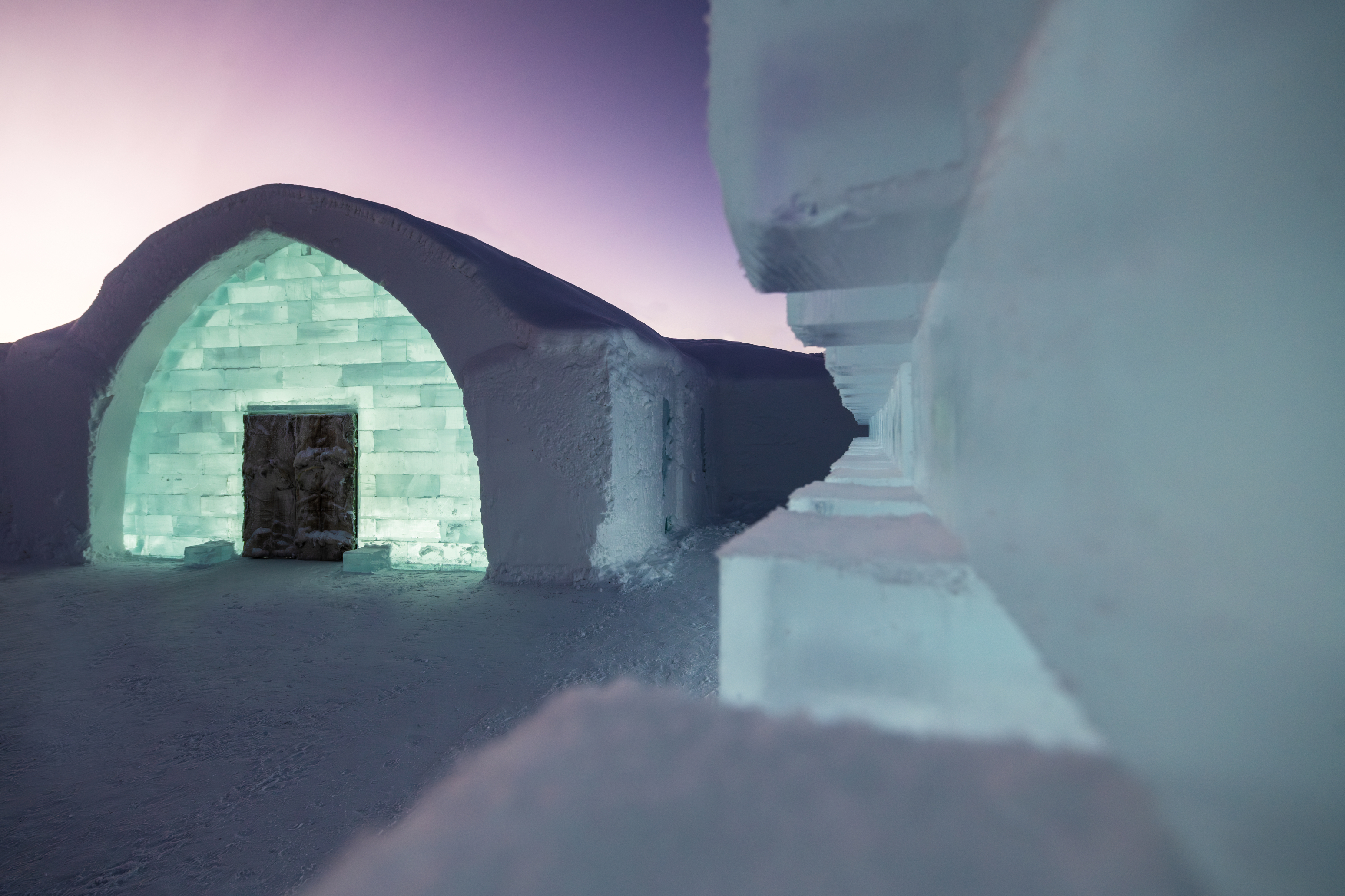 Ishotellet i Jukkasjärvi