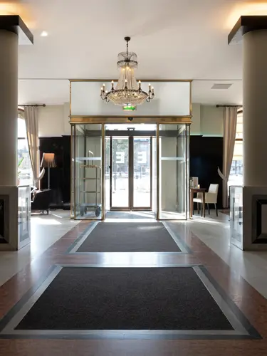 Bright hotel reception