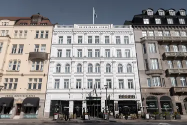 White facade with beautiful stucco