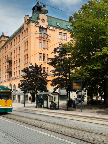 Tram in central Norrköping