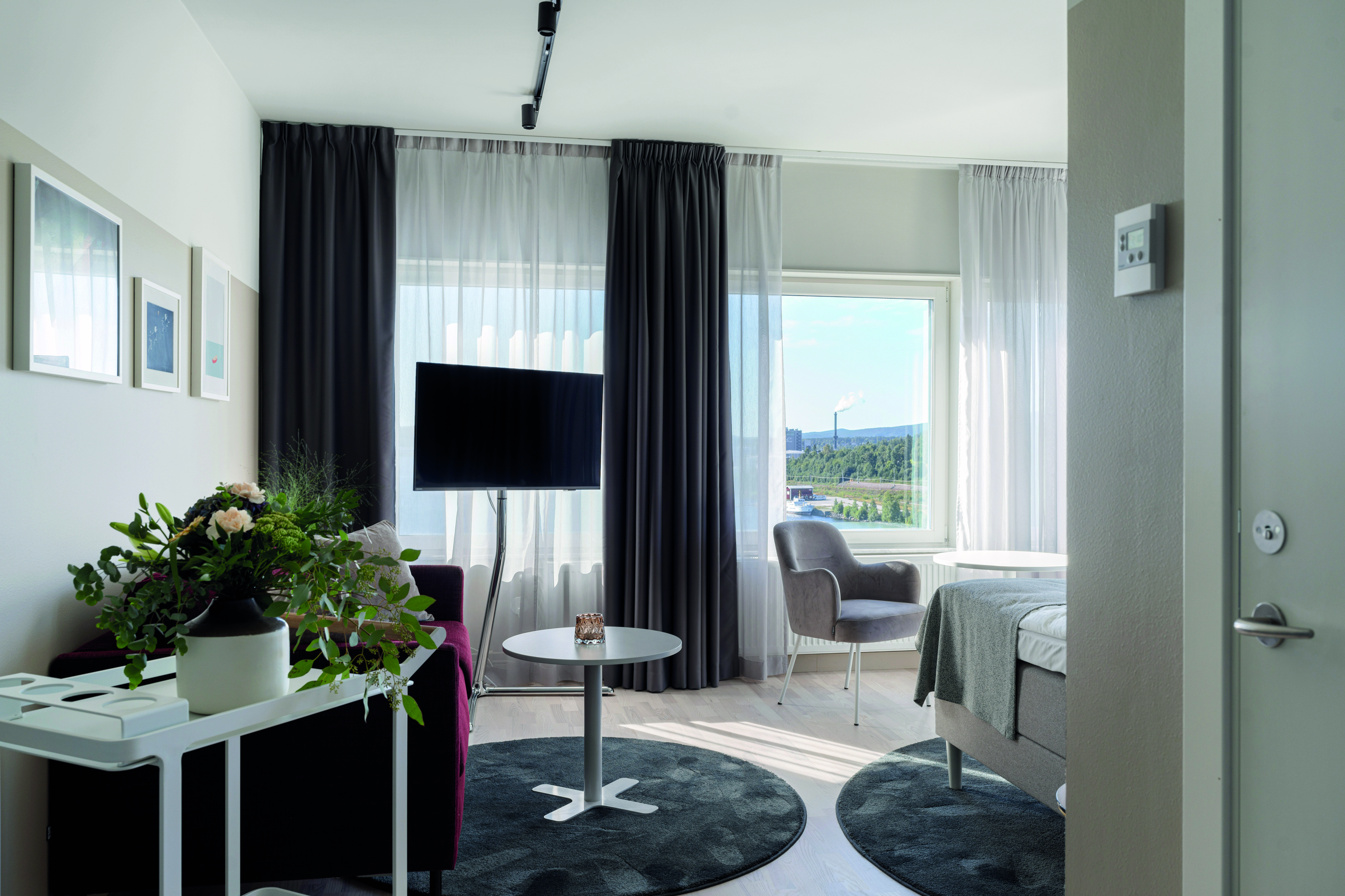 Hotellsvit med utsikt över Örnsköldsvik