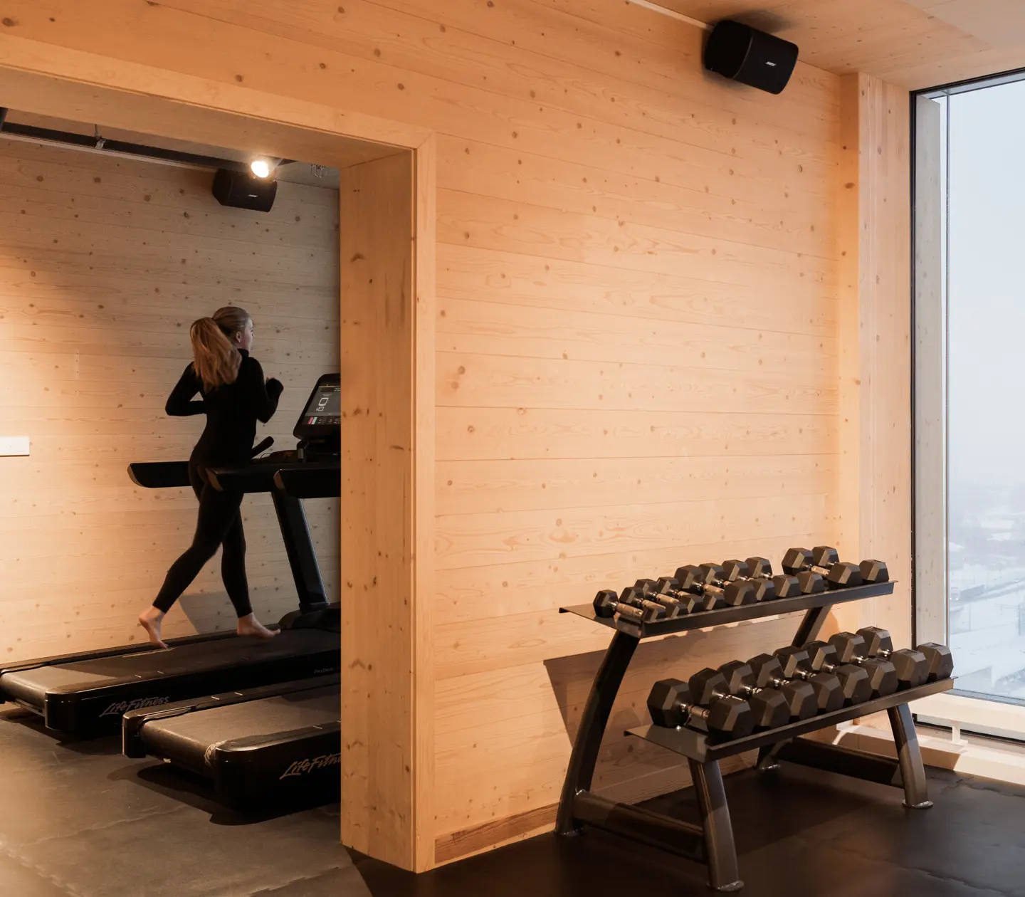 The gym at The Wood Hotel by Elite in Skellefteå