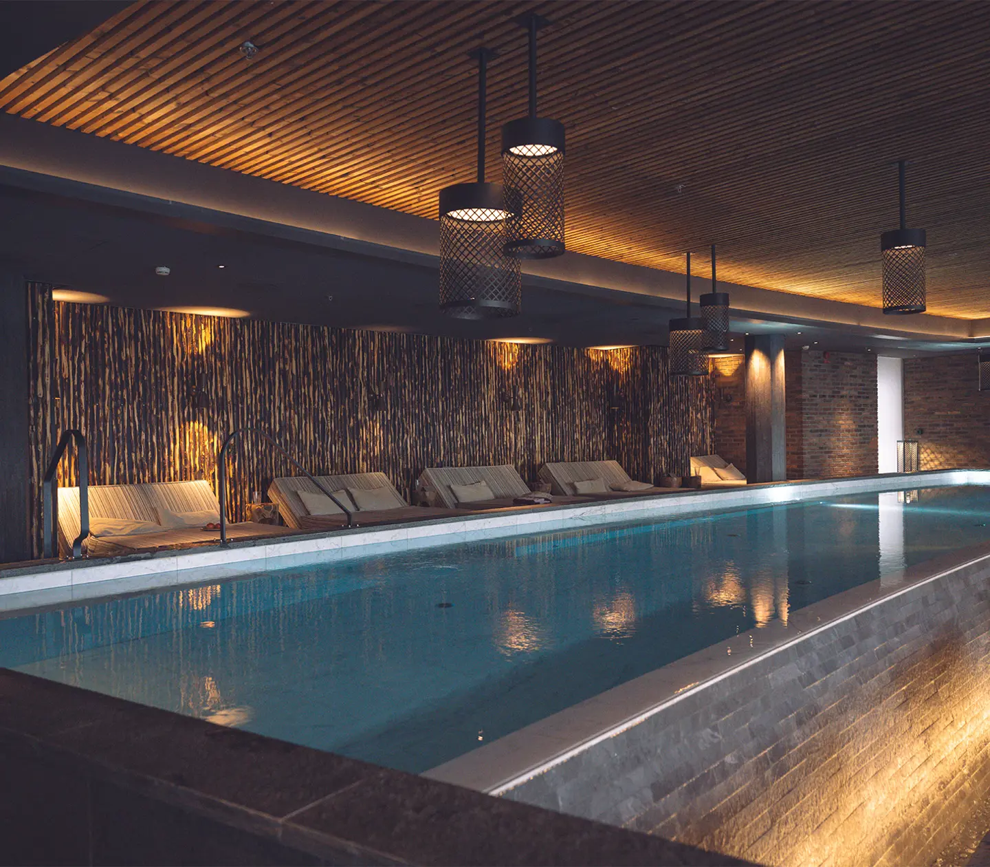 Lit up pool