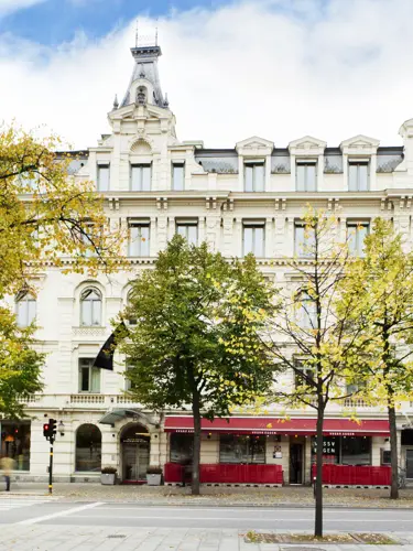 Birger Jarlsgatan med Elite Hotel Plaza