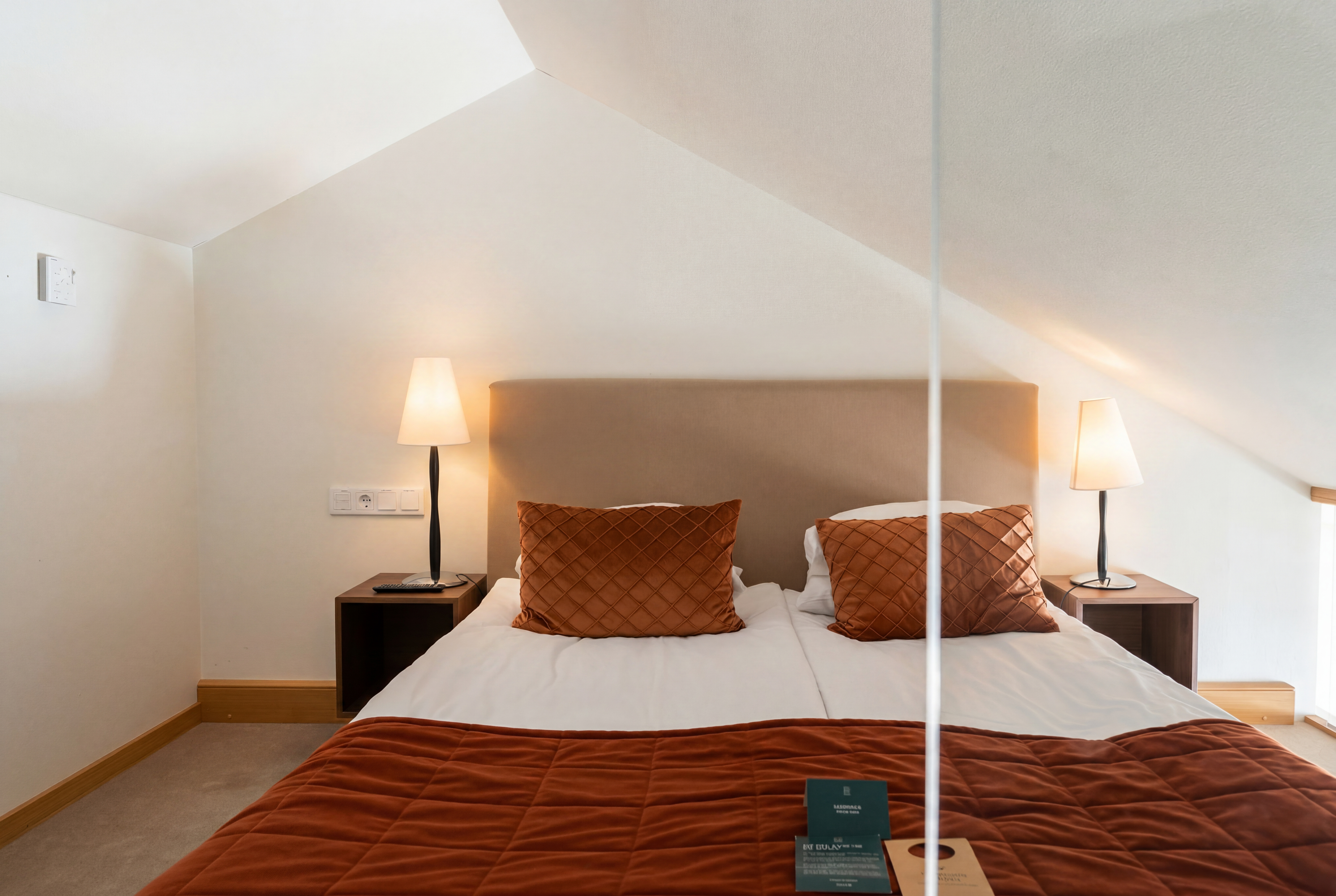 Loft med dubbelsäng