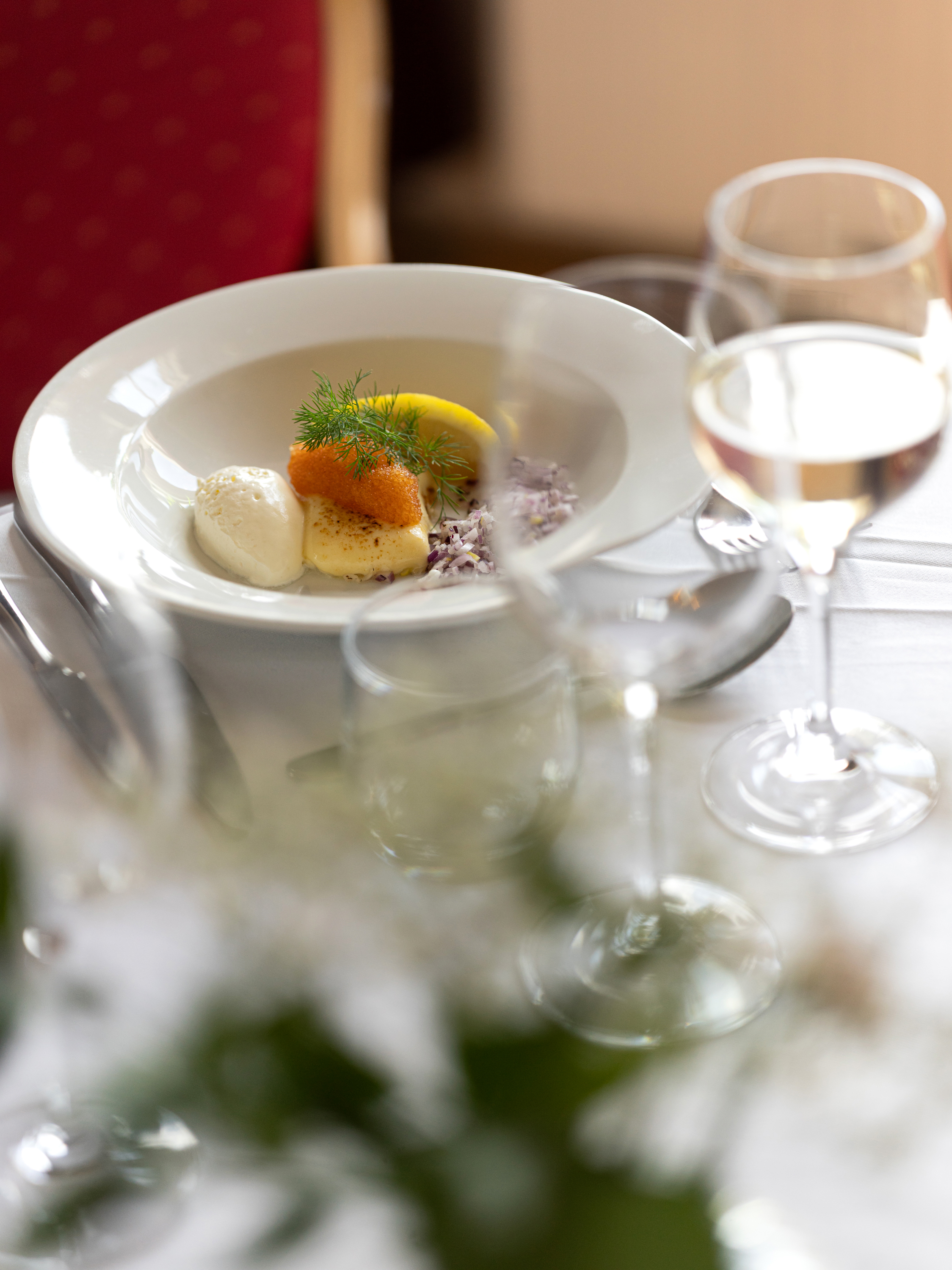 Luxorious dish on a plate