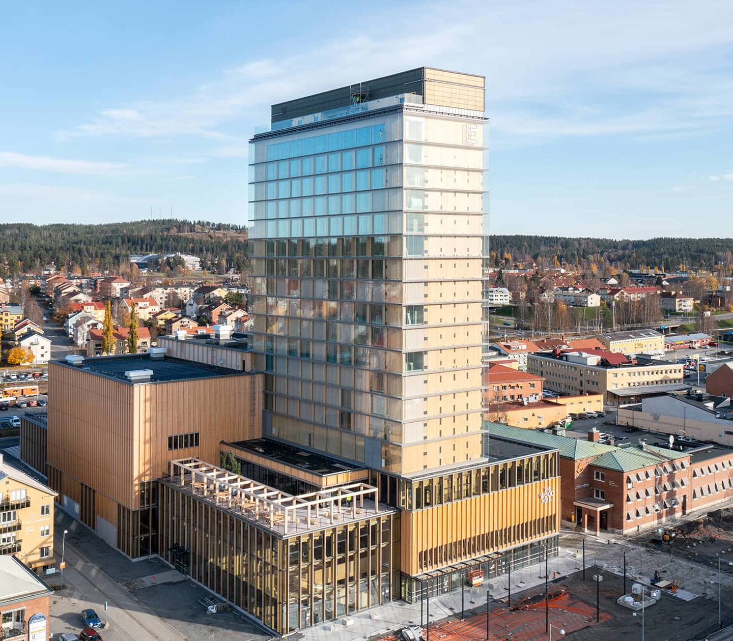 Bird's eye view of The Wood Hotel by Elite, Skellefteå