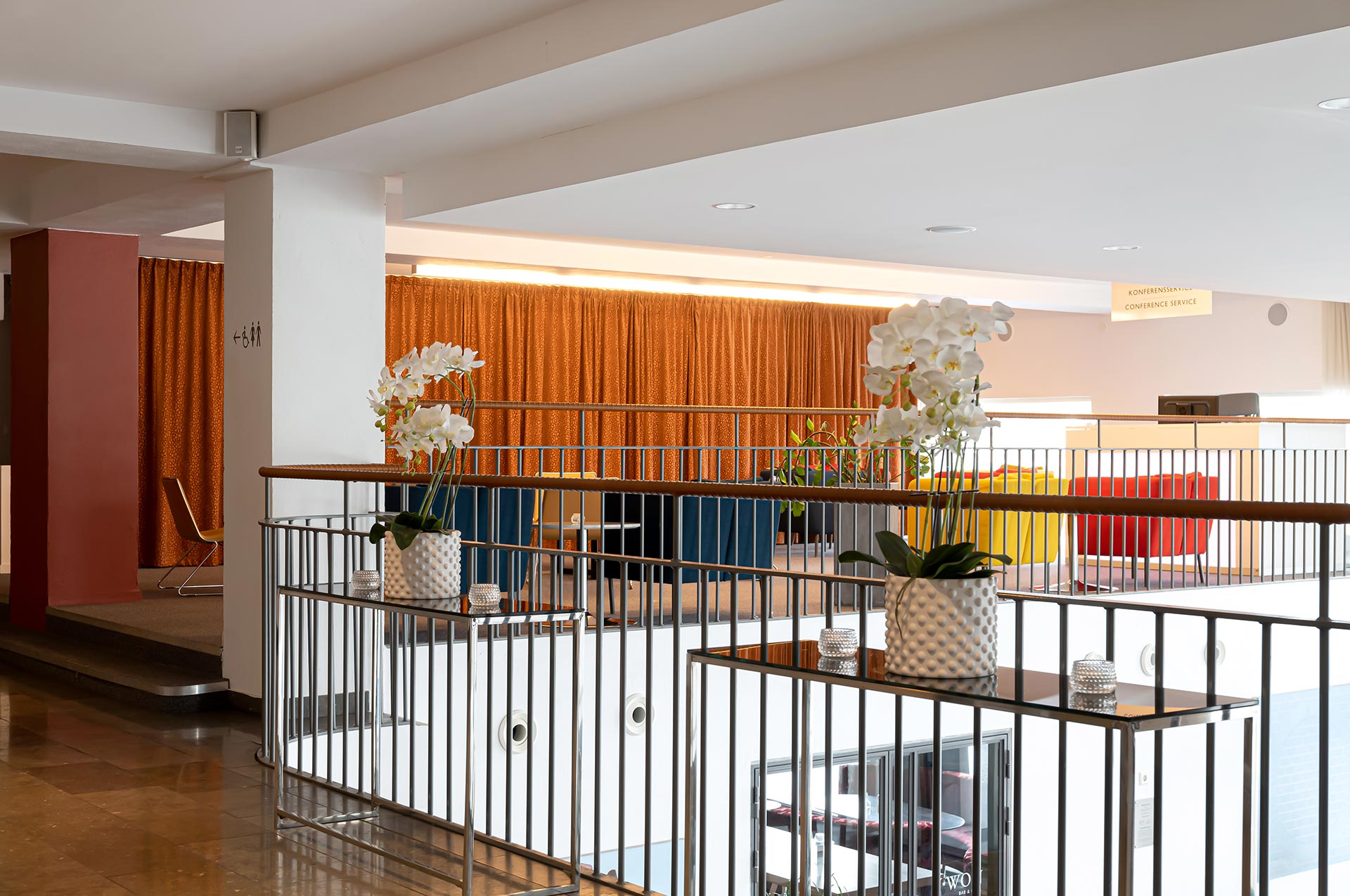 A lounge area at Elite Hotels conference