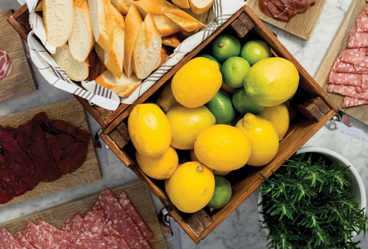 Image of lemons, limes and bread