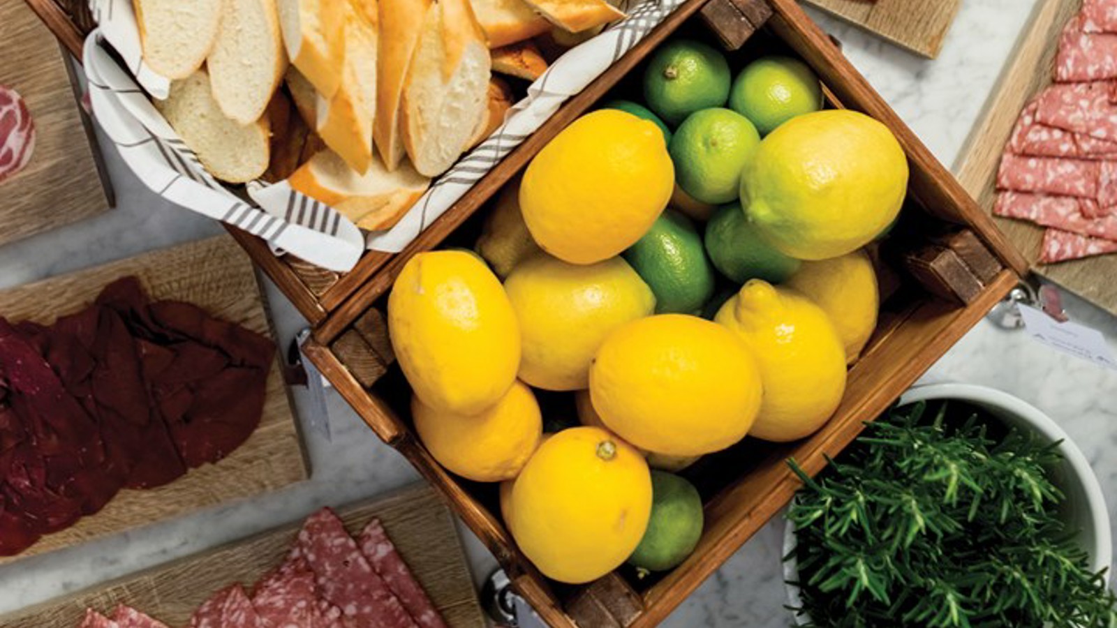 Image of lemons, limes and bread