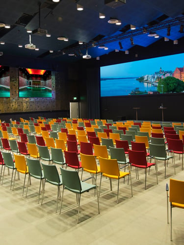 Large conference room filled with chairs