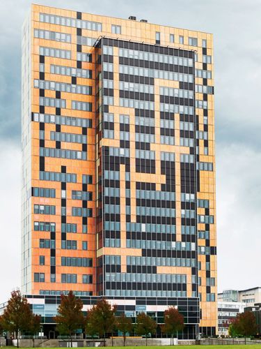 Modern skyscraper in Lund