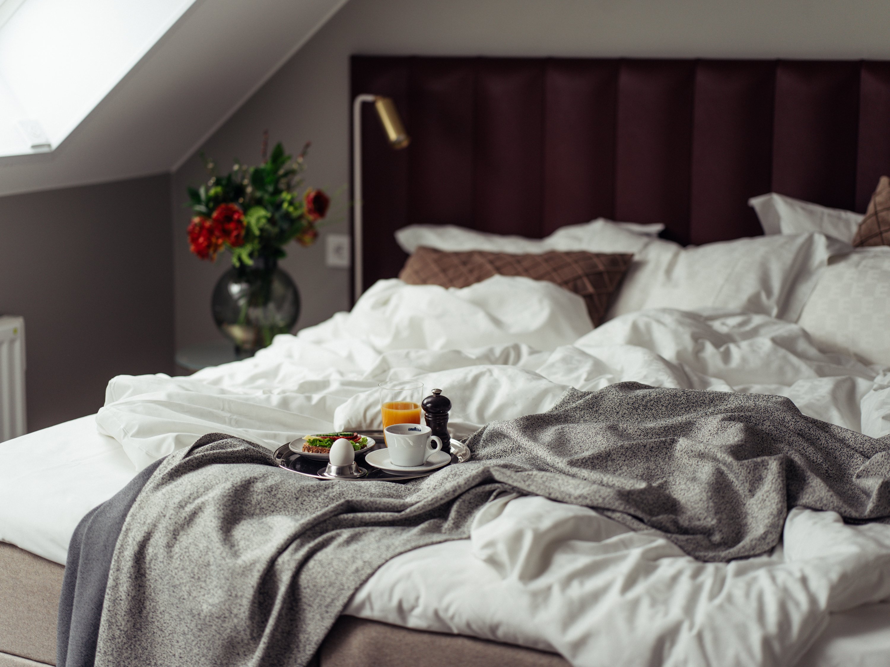 Frukost på hotellsäng