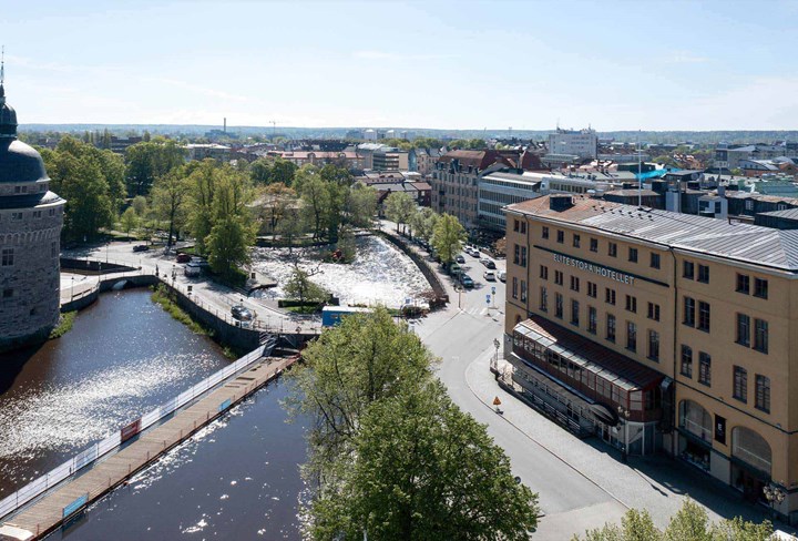 View over parts of Örebro