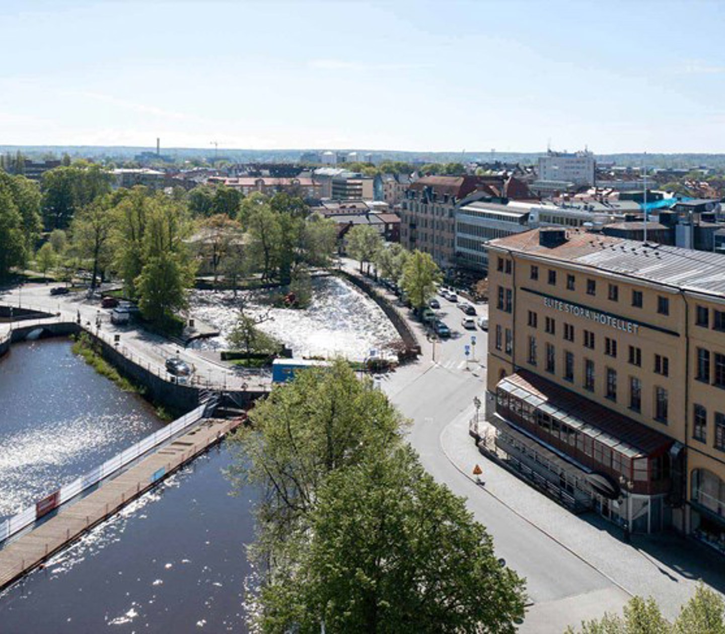 View over parts of Örebro