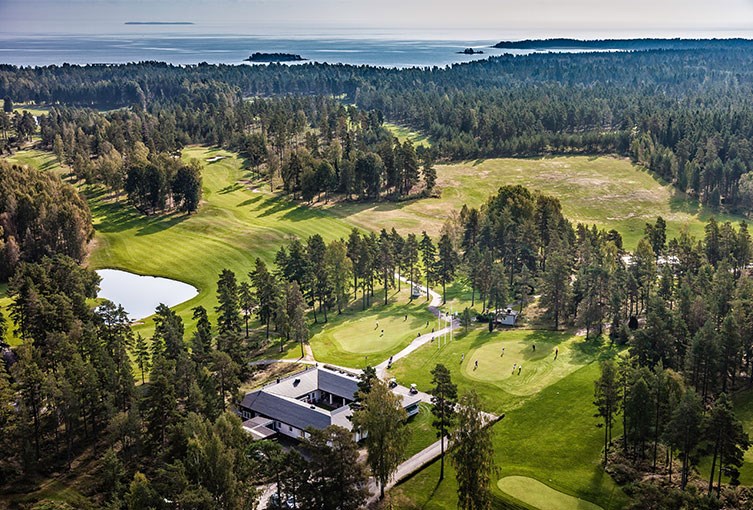 Hammarö Golfklubb ovanifrån