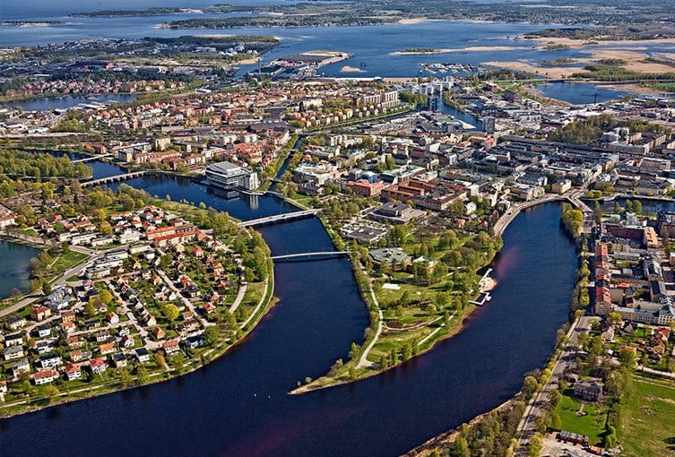 Vy över hela Karlstad