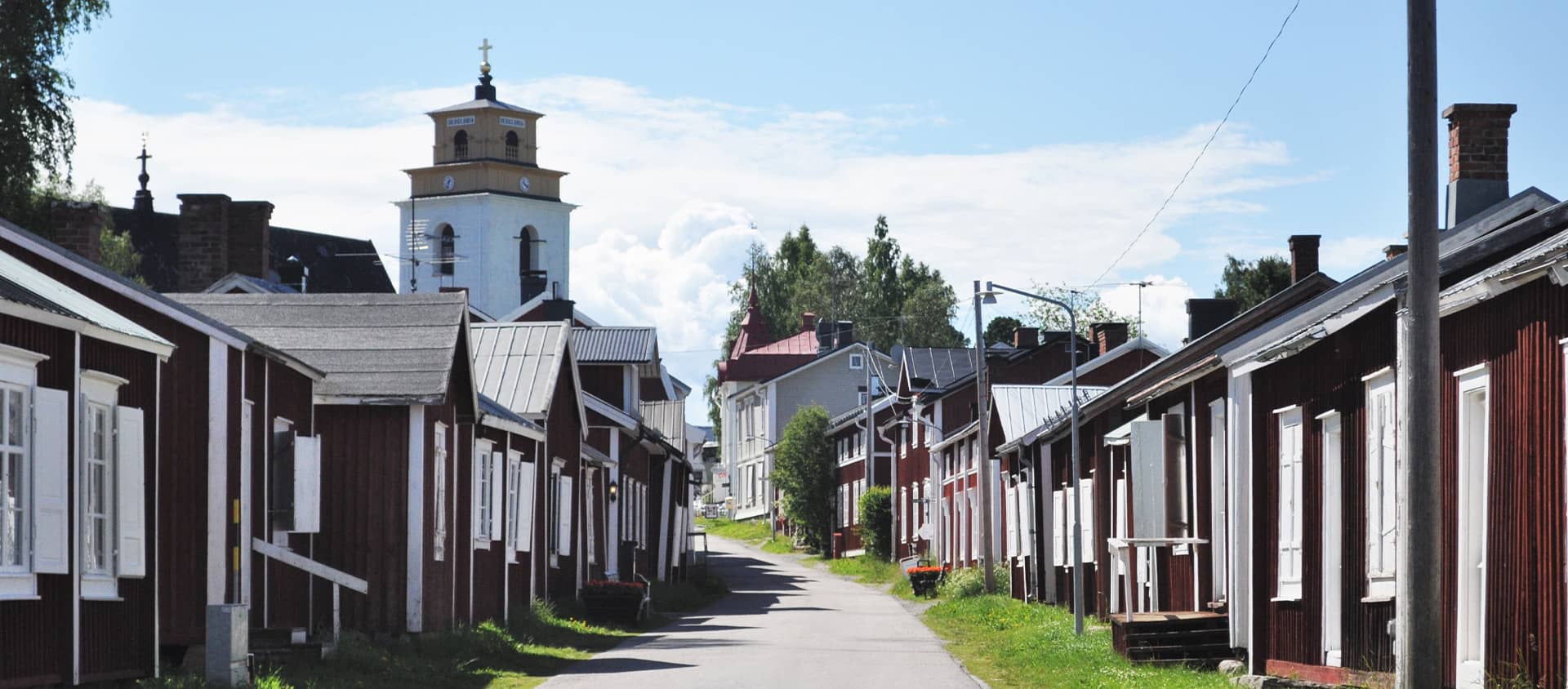 Världsarvet Gammelstads kyrkstad.
