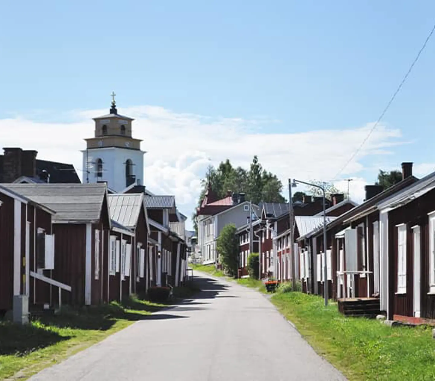 Världsarvet Gammelstads kyrkstad.