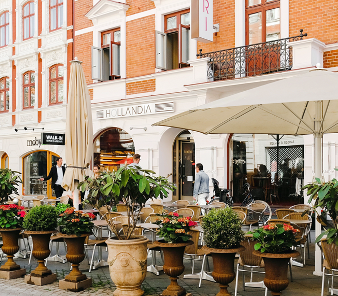 Uteservering i Malmö