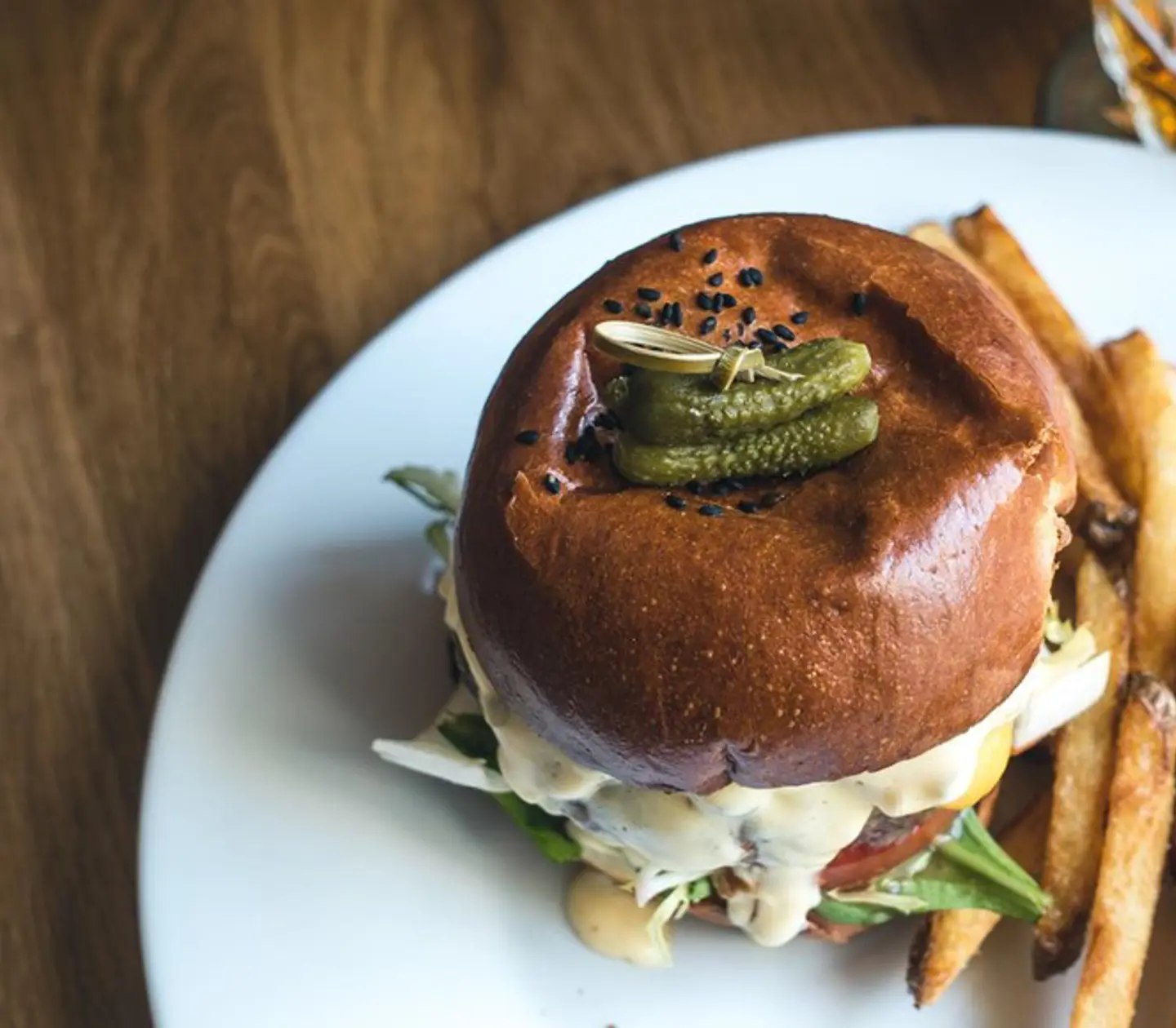 Hamburgare och pommes