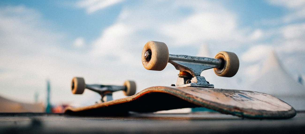 Upp och nervänd skateboard