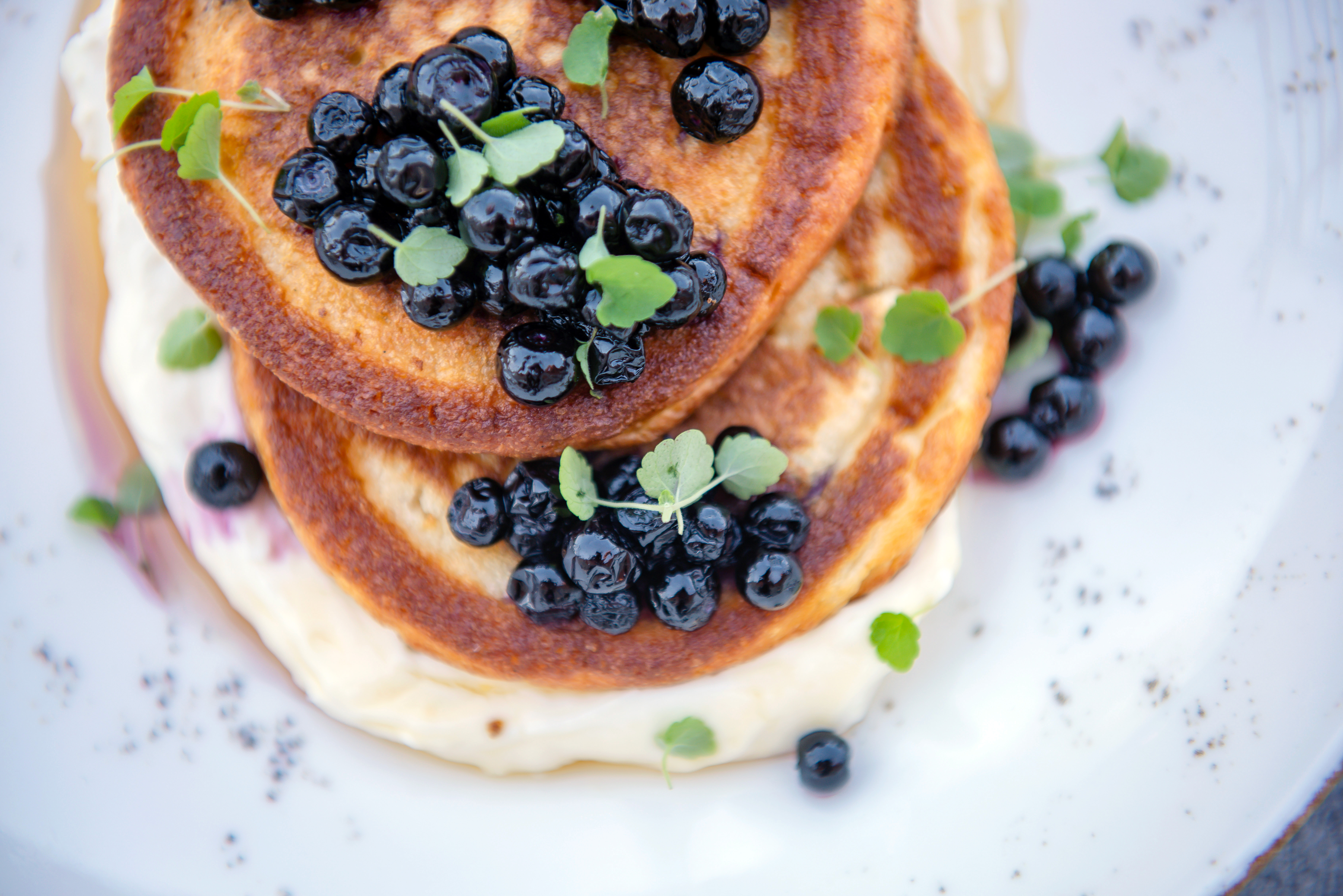 Pannkakor med blåbär