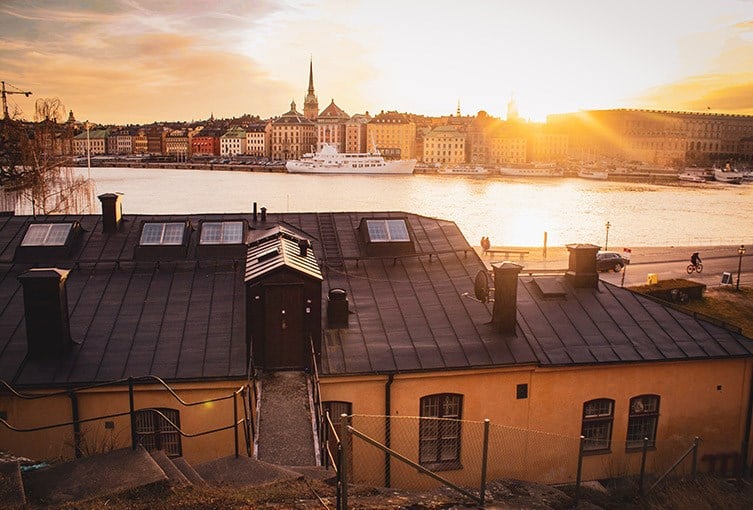 Magisk vy över Stockholm från Fjällgatan