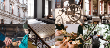 Collage med bilder på Sundsvall