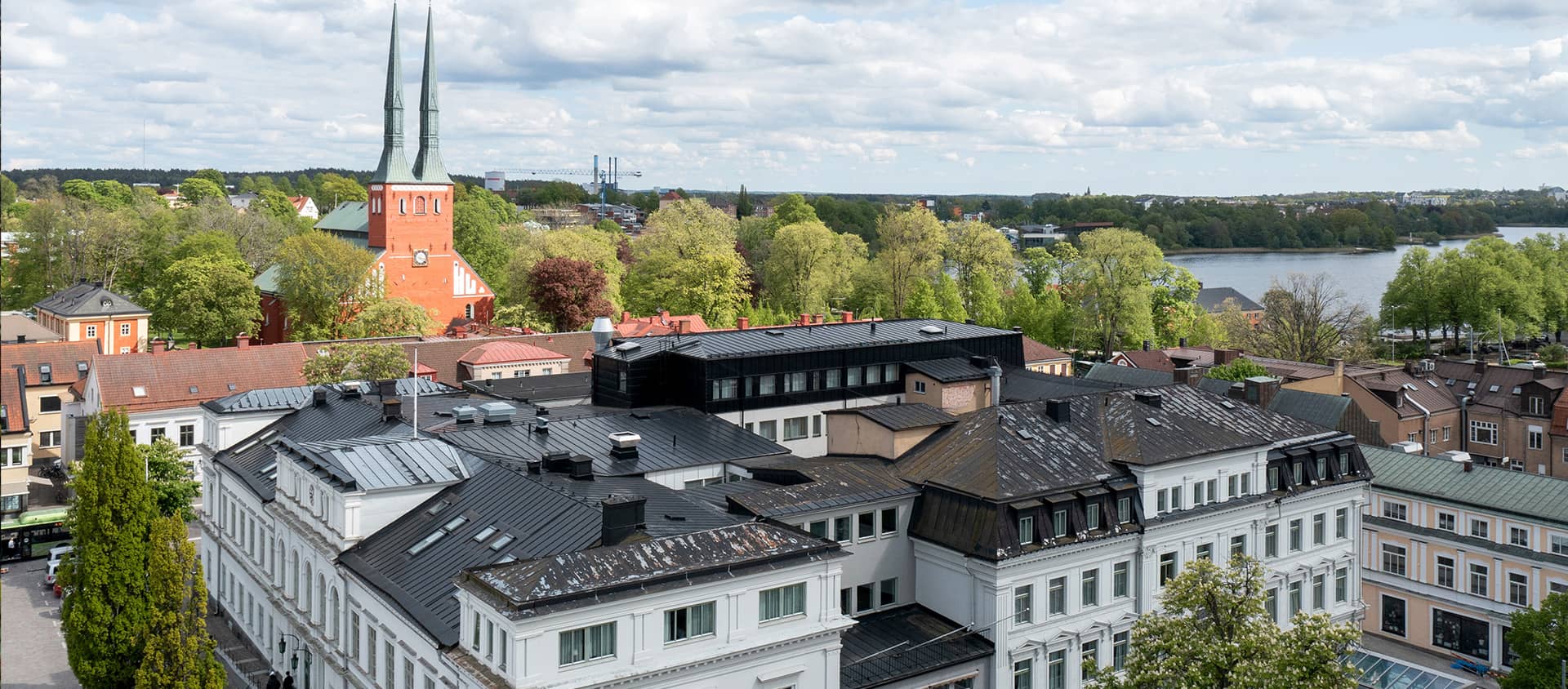 Överblick över Växjö stad