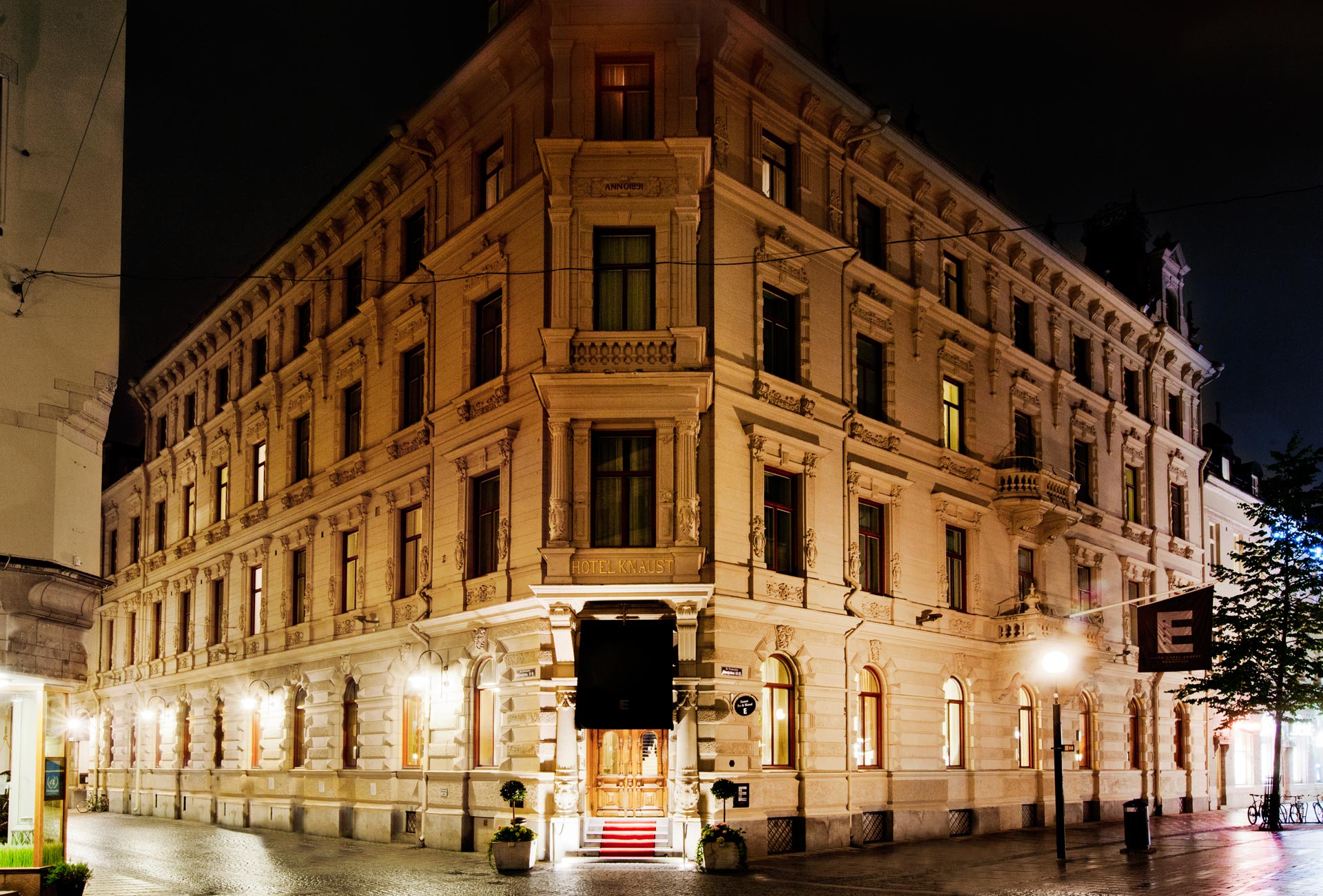 Fasaden på Elite Hotel Knaust