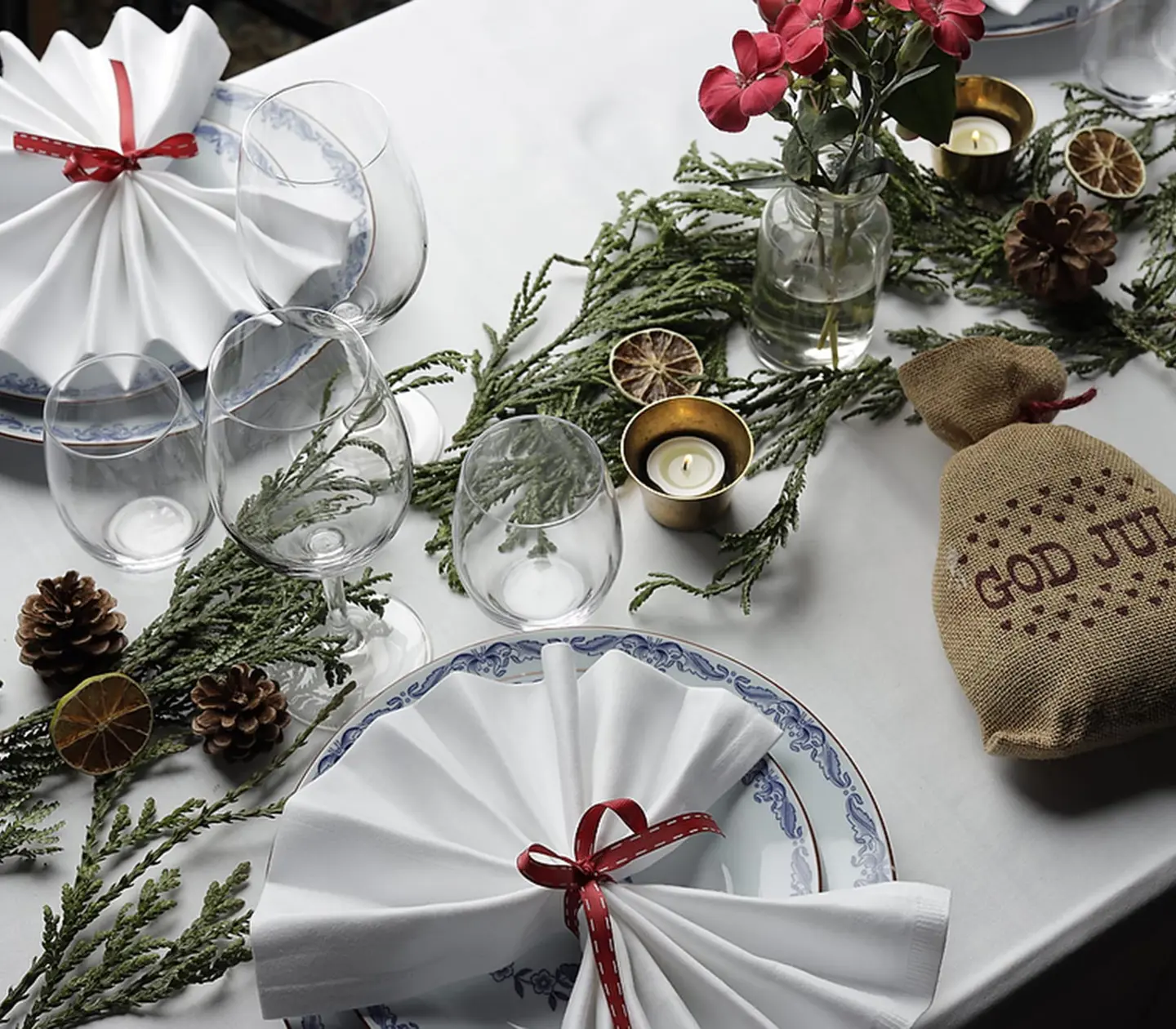 En bordsplats på julbord Elite Hotels