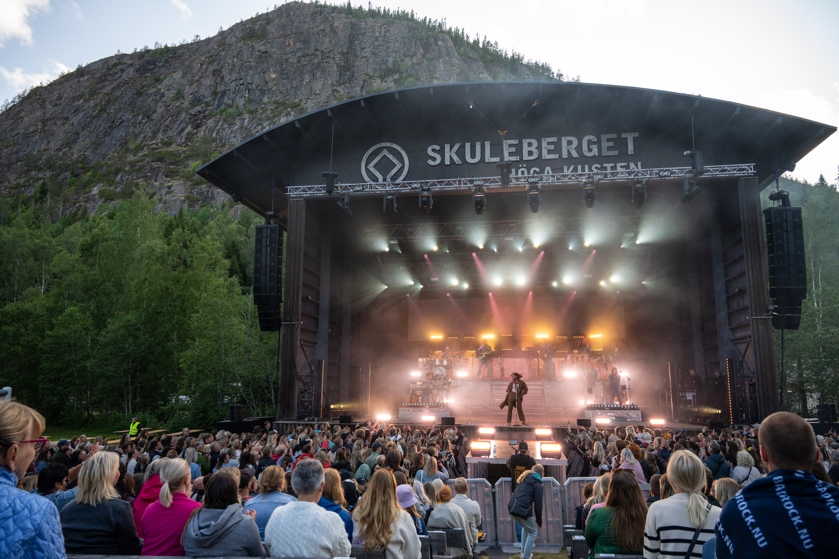 Konsert på naturscen i Skuleberget