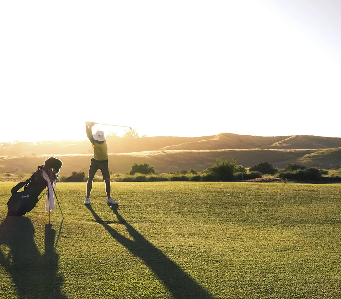 Golf players on a golf course