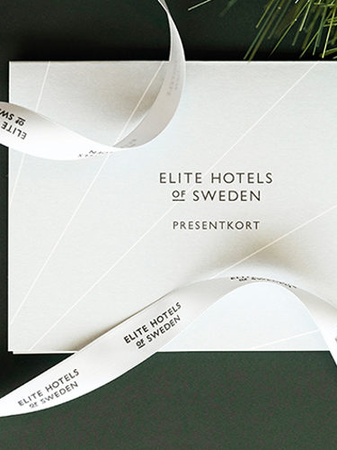 A gift card with Elite Hotels logo