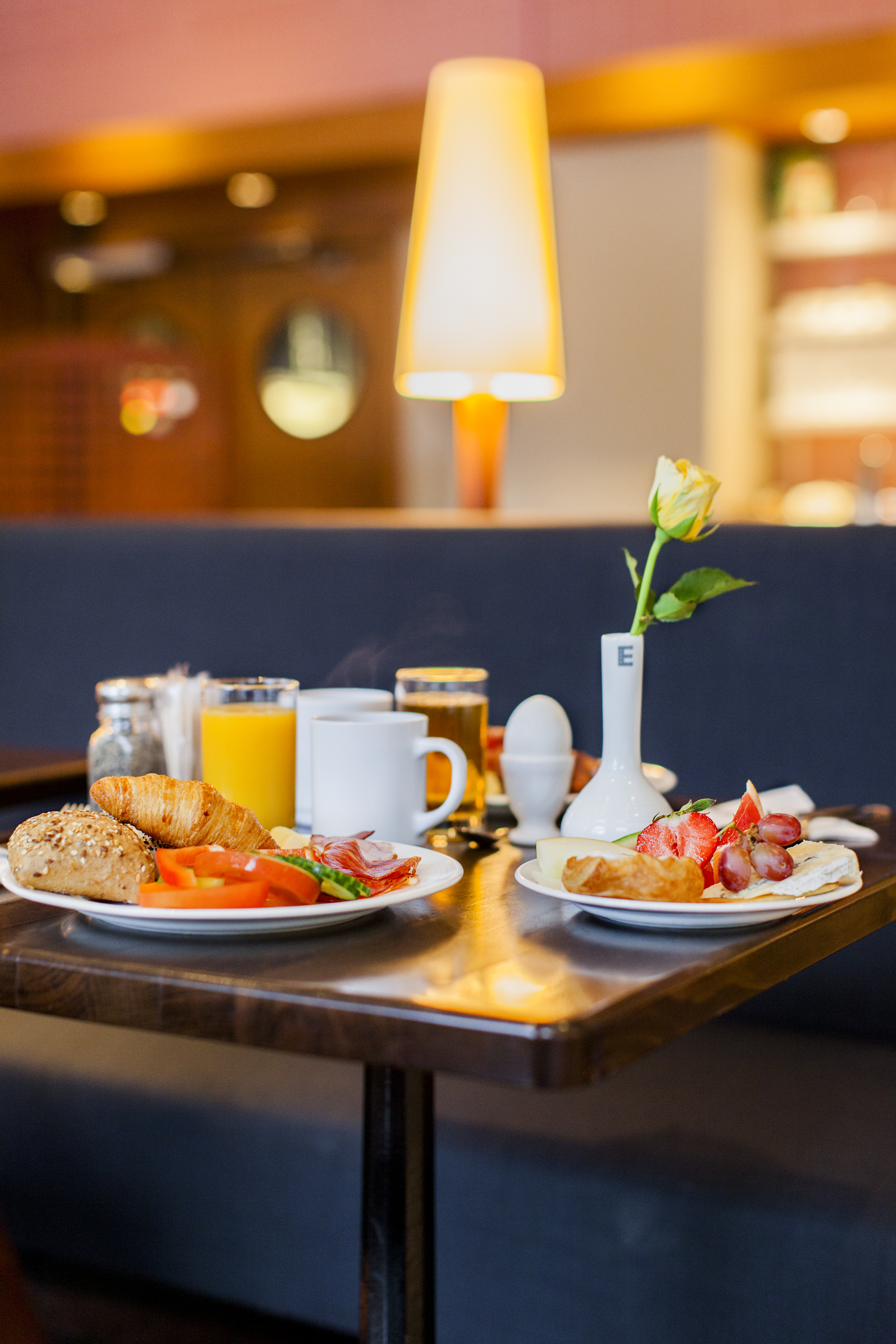 Big varied breakfast