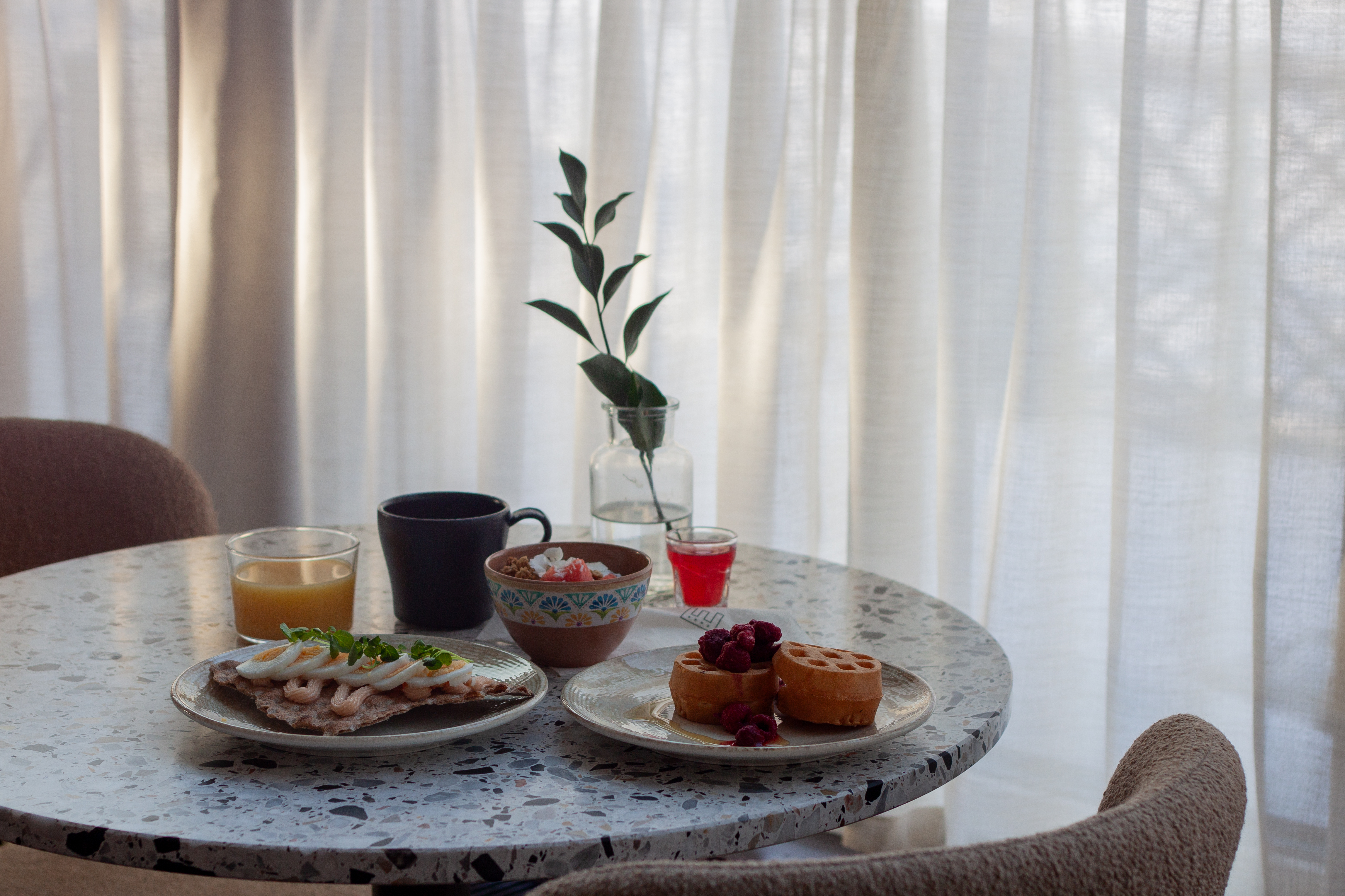 Frukostbuffé med pålägg 