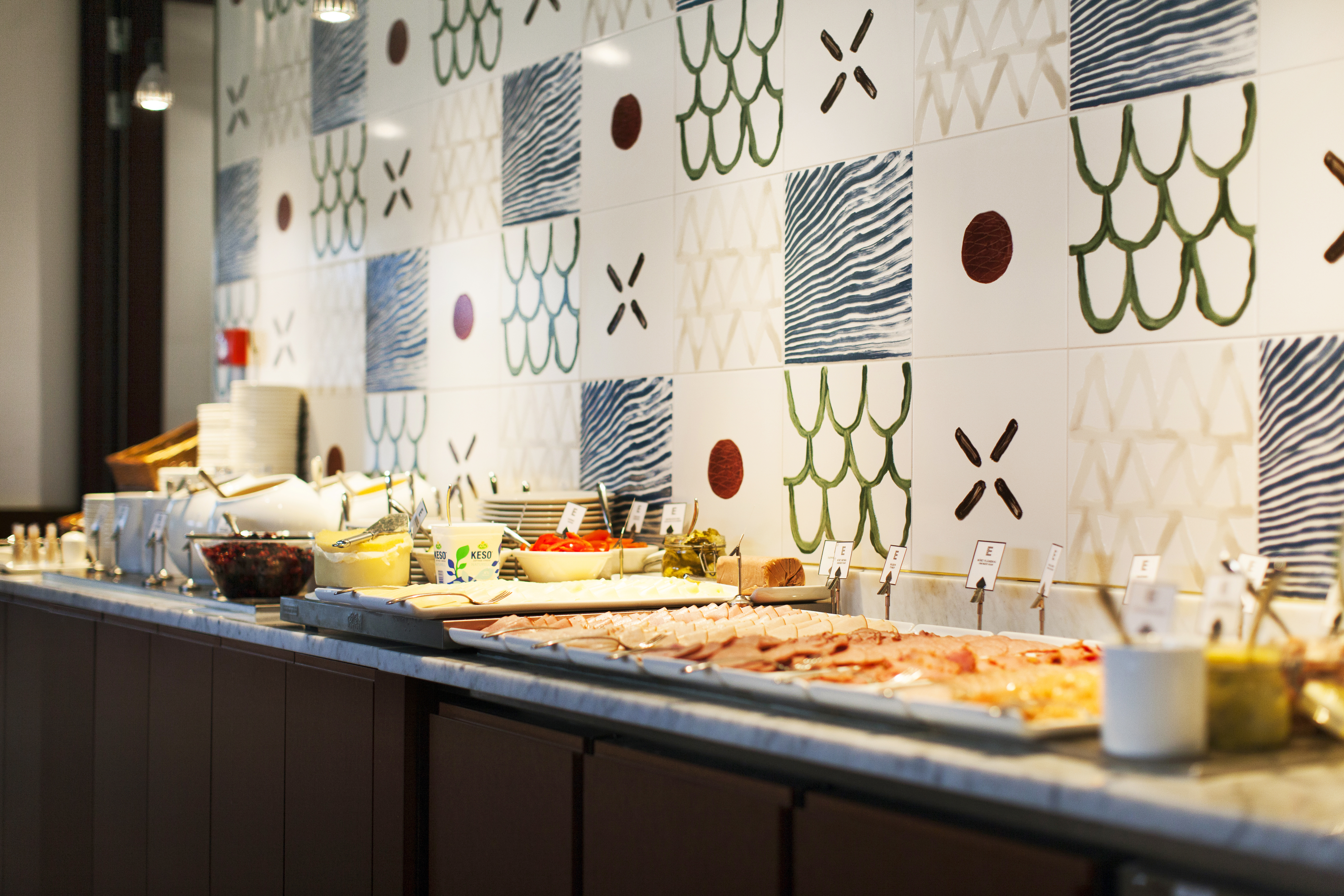 Frukostbuffé med pålägg 