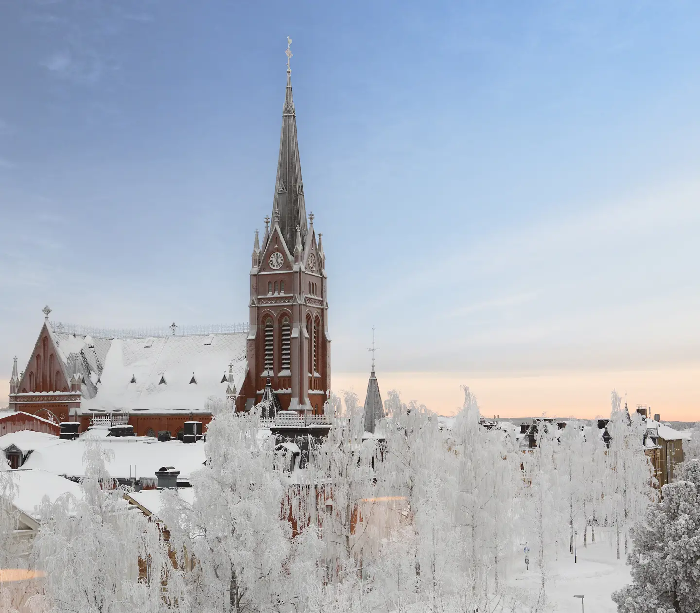 Vintervacker stad