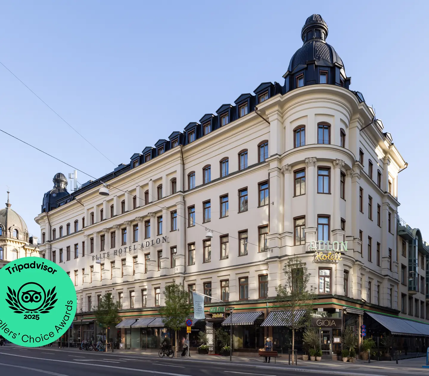 Fasaden på Elite Hotel Adlon, Stockholm